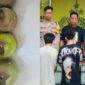 Kolase foto barang bukti tabung gas yang berhasil diamankan dan ketiga terduga pelaku yang diamankan sebelum dijebloskan sel tahanan, Senin 9 Februari 2026 | Dok. Humas Polres Tanggamus.