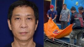 Kolase foto semasa hidupnya Hindradjaja (61) dan saat jasadnya dievakuasi dari Pondok Inap Kost Trijo, Jalan Untung Suropati, Kec. Kedaton, Kota Bandar Lampung, Lampung, Sabtu 7 Februari 2026 | ist/Media Prioritastv.com.
