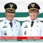 Bupati Tanggamus, H. Moh. Saleh Asnawi, M.A., M.H., dan Wakil Bupati Agus Suranto.