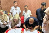 Penandatanganan PKS khusus destinasi wisata Way Lalaan dan Muara Indah pada Rabu, 11 Februari 2026.