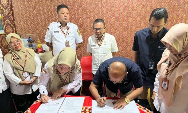 Penandatanganan PKS khusus destinasi wisata Way Lalaan dan Muara Indah pada Rabu, 11 Februari 2026.