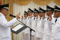Ilustrasi pelantikan 5 Kakon Terpilih PAW Kabupaten Tanggamus yang dijadwalkan esok, Jumat 13 Februari 2026 | ilustrasi Media Prioritastv.com.
