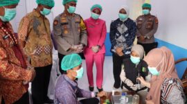 Pemeriksaan sampel MBG SPPG Kemala Bhayangkari Polres Tanggamus, Jumat 13 Februari 2026 | Asrul/Media Prioritastv.com.