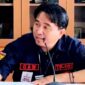 Koordinator Presidium KPKAD Lampung, Gindha Ansori Wayka, saat menyampaikan keterangan pers terkait dugaan penyimpangan Program MBG di Bandar Lampung, Sabtu (14/2/2026) | Davit Segara/Media Prioritastv.com.