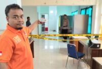 Tim Inafis Polres Tanggamus saat melakukan identifikasi di kantor DPMPTSP, Minggu 15 Februari 2026 | Dok. Humas Polres Tanggamus.