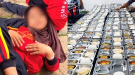 Kolase foto saat bocah SD Lampung Selatan menyampaikan harapanya dan makanan bergizi gratis.