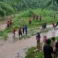 Kolase foto saat Tusimin baru ditangkap di kediamannya dan saat berada di Polsek Sukoharjo, Rabu 18 Februari 2026 | Dok. Humas Polres Pringsewu.