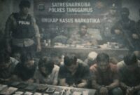 Ilustrasi penangkapan terduga sabu di Pekon Sukamara, Bulok, Tanggamus, Minggu 15 Februari 2026 | Foto : Ilustrasi Media Prioritastv.com.