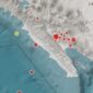 12 Titik Lokasi Gempa Tanggamus, Selasa 3 Februari 2026 | Dok. BMKG Lampung.