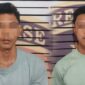 Kedua tersangka yang berhasil ditangkap Polsek Pagelaran | Dok. Humas Polres Pringsewu.