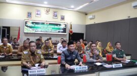 Ketua DPRD Tanggamus Agung Setyo Utomo saat menhadiri Rakor di Polres Tanggamus, Senin 2 Maret 2026 | Herdi/Media Prioritastv.com.