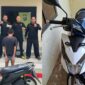 Kolase foto tersangka yang ditangkap serta barang bukti sepeda motor yang diamankan polisi | Dok. Humas Polres Tanggamus.
