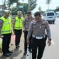 Polisi saat melakukan pemeriksaan TKP kecelakaan Moge bos rokok HS di wilayah Kapenawon Temon, Kulon Progo, DIY, Senin 2 Maret 2026 | Dok. Humas Polres Kulon Progo.