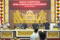Rapat Paripurna DPRD Pringsewu, Senin 2 Maret 2026 | Samuel/Media Prioritastv.com.