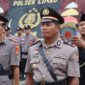 Kapolsek Pulau Panggung Iptu Suamin saat diambil sumpah jabatan didampingi rohaniawan Polres Tanggamus, Kamis 5 Maret 2026 | Dok. Humas Polres Tanggamus.