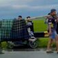 Proses evakuasi jenazah Suratin usai ditemukan meninggal di sawah Pekon Wates, Gading Rejo, Pringsewu, Kamis 5 Maret 2026 sore | ist/Media Prioritastv.com.