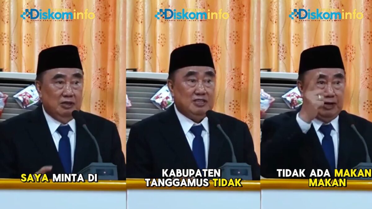 Kolase foto tangkapan layar pernyataan Bupati Tanggamus yang diunggah akun facebook Kominfo Tanggamus |