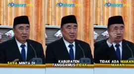 Kolase foto tangkapan layar pernyataan Bupati Tanggamus yang diunggah akun facebook Kominfo Tanggamus |