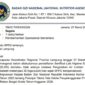 Surat pemberitahuan penghentian sementara 60 SPPG di Lampung, Badan Gizi Nasional tanggal 7 Maret 2026 | Dok. BGN.
