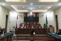 Suasa sidang putusan Cindy Almira dalam perkara Korupsi pengelolaan dana nasabah BRI Pringsewu di PN Tipikor Bandar Lampung, Senin 9 Maret 2026 | Dok. Kejari Pringsewu.