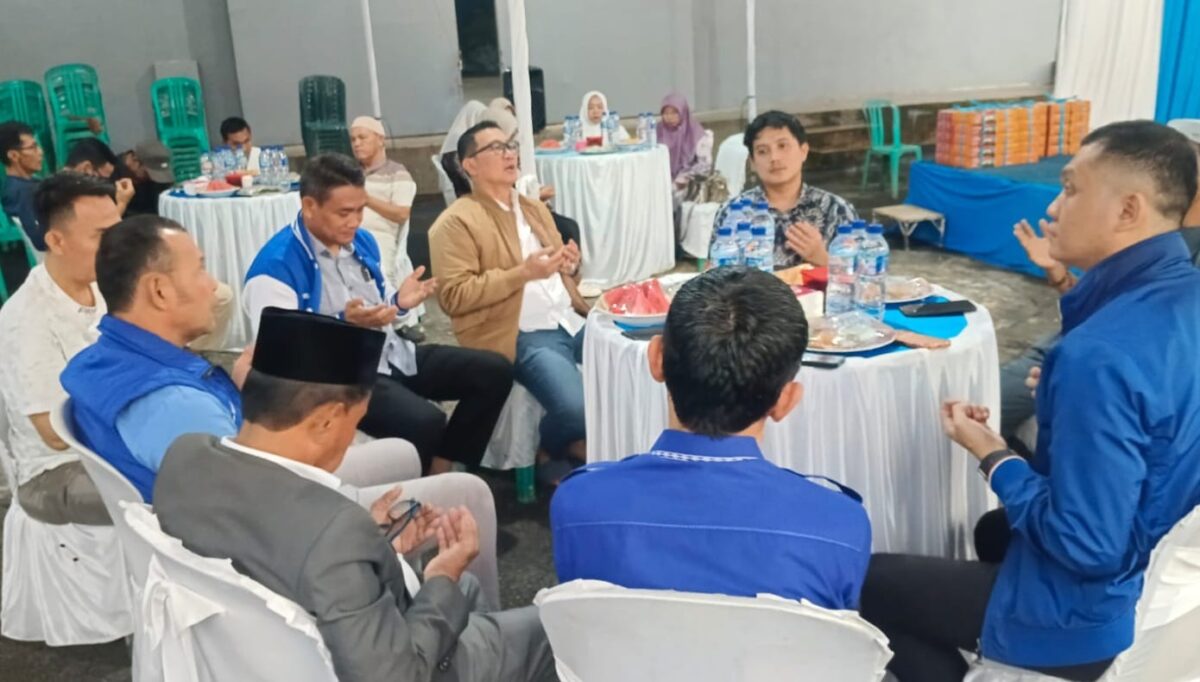 Doa bersama saat buka puasa pengurus dan kader di DPD PAN Tanggamus, Rabu 11 Maret 2026 | Sahbudin/Media Prioritastv.com.