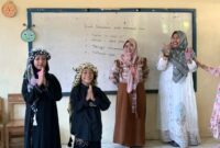 Salah satu penampilan peserta lomba islami SDN Way Panas, Wonosobo, Tanggamus, Rabu 11 Maret 2026 | Sumentri/Media Prioritastv.com.