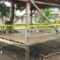 Polisi saat melakukan olah TKP penembangan saat main kartu di Gardu Desa Negara Batin, Jabung, Lampung Timur, Rabu 11 Maret 2026 | Dok. Humas Polres Lampung Timur.