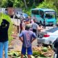 Kecelakaan lalu lintas terjadi di Jembatan Tulung Guring, Way Lalaan, Jalan Raya Pekon Kampung Baru, Kecamatan Kotaagung Timur, Kabupaten Tanggamus, Kamis (12/3/2026) sekitar pukul 12.20 WIB | ist/Media Prioritastv.com.