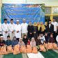 Foto bersama usai penyerahan bahan pokok FKPPI Lampung di Musholla Al-Ijtihad, Pahoman, Bandar Lampung, Sabtu 14 Maret 2026 | ist/Media Prioritastv.com.