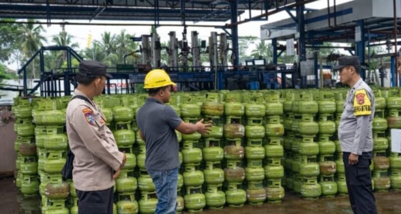 Pemriksaan Stok Gas Elpiji di SPBE PT. Karunia Ulul Azmi Pekon Banjar Agung Udik, Senin 16 Maret 2026 | ist/Media Prioritastv.com.