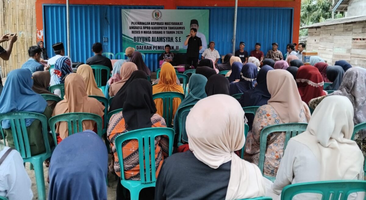 Kegiatan reses masa sidang II Tahun 2026, anggota DPRD Tanggamus Fraksi PKB Buyung Alamsyah di Pekon Tanjungan Kecamatan Pematang Sawa, Senin 16 Maret 2026 | Sumentri/Media Prioritastv.com.
