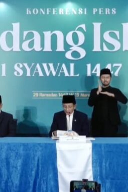 Pemerintah Tetapkan Idul Fitri 1447 H Jatuh pada 21 Maret 2026