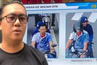 Kolase foto diduga pelaku penyiraman air keras dan (insert) korban Wakil KontraS Andrie Yunus yang disebut berasal dari Pesisir Barat, Lampung | ist/Media Prioritastv.com.