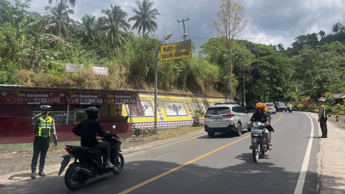 Pengamanan objek wisata Voda, Pekon Batu Kramat, Kota Agung Timur, Tanggamus, Senin 23 Maret 2026 | Herdi/Media Prioritastv.com.