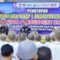 Bupati Pringsewu Riyanto Pamungkas saat menutup Pelatihan Tahap I Program Pemagangan ke Jepang Tahun 2026 yang merupakan hasil kerja sama dengan Kementerian Ketenagakerjaan RI dan IM Japan, Kamis 26 Maret 2026 | Samuel/Media Prioritastv.com.