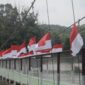 Akhiri Penyeberangan Perahu Bambu, Pangdam XXI/Radin Intan Resmikan Jembatan Garuda(Foto:Istimewa)
