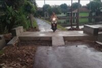 Kondisi gorong-gorong beton penghubung Pekon Sukaratu–Lugusari yang baru selesai dibangun (Foto: istimewa)