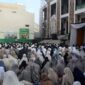 Ratusan jemaah Muhammadiyah memadati halaman Masjid Taqwa Pringsewu(Foto: Prioritas tv/istimewa)