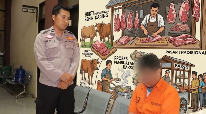 Tersangka RA yang ditangkap Polsek Pringsewu Kota, Selasa 31 Maret 2026 | Dok. Humas Polres Tanggamus.