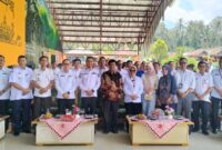 Foto bersama usai halal bihalal dan perpisahan Plt Kepala BKAD Tanggamus di  Destinasi Wisata Way Lalaan, Rabu 1 April 2026 | Herdi/Media Prioritastv.com.