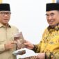 Mendes PDT Yandri Susanto saat menerima audiensi dari Bupati Tanggamus, Lampung Moh. Saleh Asnawi di kediamannya pada Rabu (1/4/2026) (Foto: Humas Kemendes PDT)