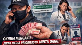 Ilustrasi oknum mengatasnamakan awak media Prioritastv meminta uang kepada sejumlah kepala pekon dan Direktur RSUD Batin Mangunang | Foto : Ilustrasi.