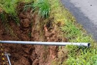 Kondisi longsoran yang berada di Jalan Raya Pekon Datarajan Kecamatan Ulu Belu Kabupaten Tanggamus, Minggu 5 April 2026 | ist/Media Prioritastv.com.