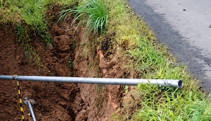 Kondisi longsoran yang berada di Jalan Raya Pekon Datarajan Kecamatan Ulu Belu Kabupaten Tanggamus, Minggu 5 April 2026 | ist/Media Prioritastv.com.