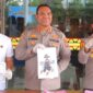 Kapolresta Bandar Lampung, Kombes Alfret saat menunjukan foto tersangka Curanmor yang sebelumnya ditangkap massa, Senin 6 April 2026.