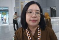 Direktur Rumah Sakit Umun Daerah Batin Mangunang (RSUD-BM) dr. Theresia Hutabarat saat memberikan keterangan pers usai peresmian, Selasa 7 April 2026 | Herdi/Media Prioritastv.com.