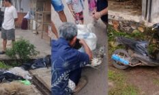 Dikejar Warga, Pencuri Ayam Kabur Tinggalkan Motor dan Hasil Jarahan di Air Naningan Tanggamus