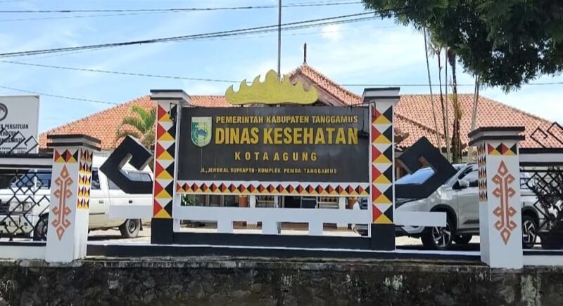 Kantor Dinas Kesehatan Tanggamus diabadikan, Selasa 7 April 2026 | Herdi/Media Prioritastv.com.