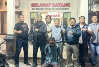 Tersangka GK yang berhasil ditangkap polisi di Register 45 Mesuji, Lampung, Sabtu 11 April 2026 | Dok. Humas Polres Tulang Bawang.