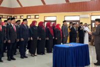 Pengucapan sumpah janji 51 kepala SMAN/SMKN oleh Kadisdik Lampung, Selasa 14 April 2026 | ist/Media Prioritastv.com.